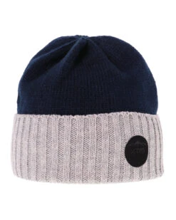 Leo Kids' Knitted Fleece Lined Beanie 8 Leo Kids' Knitted Fleece Lined Beanie -Ski Clothes Hub HK039 NVY 01