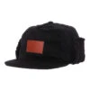Charles Sherpa Lined Button-Up Ear Flaps Cap 1 Charles Sherpa Lined Button-Up Ear Flaps Cap -Ski Clothes Hub HM047 BLK 01