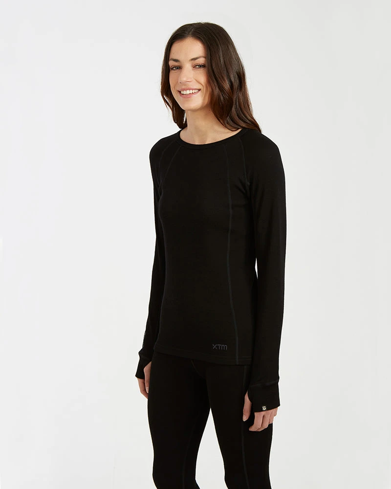 Ladies Merino 230 Wool Thermal Long Sleeve Top 4 Ladies Merino 230 Wool Thermal Long Sleeve Top - Image 2