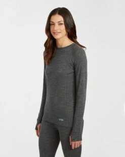 Ladies Merino 230 Wool Thermal Long Sleeve Top 27 Ladies Merino 230 Wool Thermal Long Sleeve Top -Ski Clothes Hub ML001 MGM 03