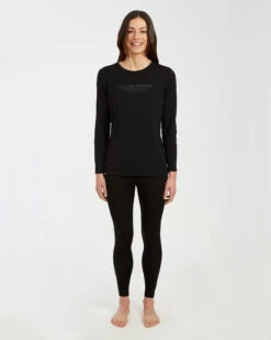 Adventure 170 Merino Wool Ladies Thermal Leggings Pant 10 Adventure 170 Merino Wool Ladies Thermal Leggings Pant -Ski Clothes Hub ML109 BLK 05