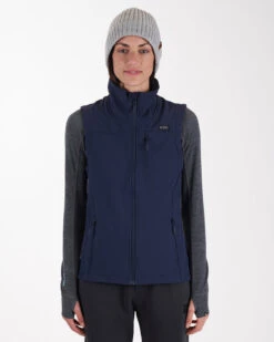 Sierra Ladies Softshell Vest 17 Sierra Ladies Softshell Vest -Ski Clothes Hub NL017 NVY 01