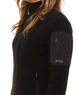 Wild Cat Ladies DWR Fleece Jacket 14 Wild Cat Ladies DWR Fleece Jacket -Ski Clothes Hub NL020 BLK 03