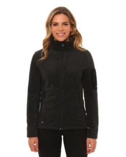 Wild Cat Ladies DWR Fleece Jacket 17 Wild Cat Ladies DWR Fleece Jacket -Ski Clothes Hub NL020 DGY 01
