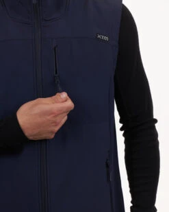 Sierra Men's Softshell Vest 31 Sierra Men's Softshell Vest -Ski Clothes Hub NM017 NVY 04