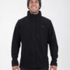 Wanderer Mens Fleece Jacket 2 Wanderer Mens Fleece Jacket -Ski Clothes Hub NM026 BLK 01