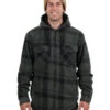 Woodsman Plaid Check Sherpa Hooded Jacket 2 Woodsman Plaid Check Sherpa Hooded Jacket -Ski Clothes Hub NM029 FOR 01