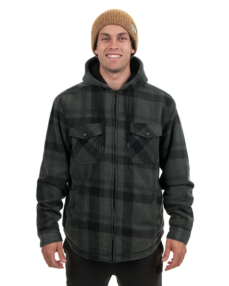 Woodsman Plaid Check Sherpa Hooded Jacket 3 Woodsman Plaid Check Sherpa Hooded Jacket