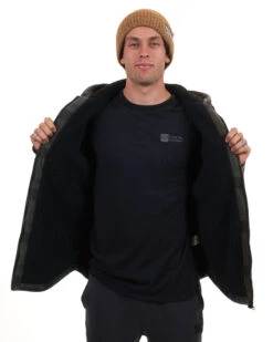 Woodsman Plaid Check Sherpa Hooded Jacket 22 Woodsman Plaid Check Sherpa Hooded Jacket -Ski Clothes Hub NM029 FOR 06