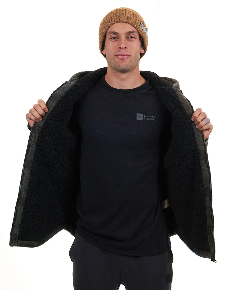 Woodsman Plaid Check Sherpa Hooded Jacket 8 Woodsman Plaid Check Sherpa Hooded Jacket - Image 6