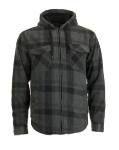 Woodsman Plaid Check Sherpa Hooded Jacket 24 Woodsman Plaid Check Sherpa Hooded Jacket -Ski Clothes Hub NM029 FOR 08