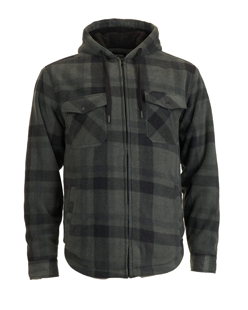 Woodsman Plaid Check Sherpa Hooded Jacket 10 Woodsman Plaid Check Sherpa Hooded Jacket - Image 8