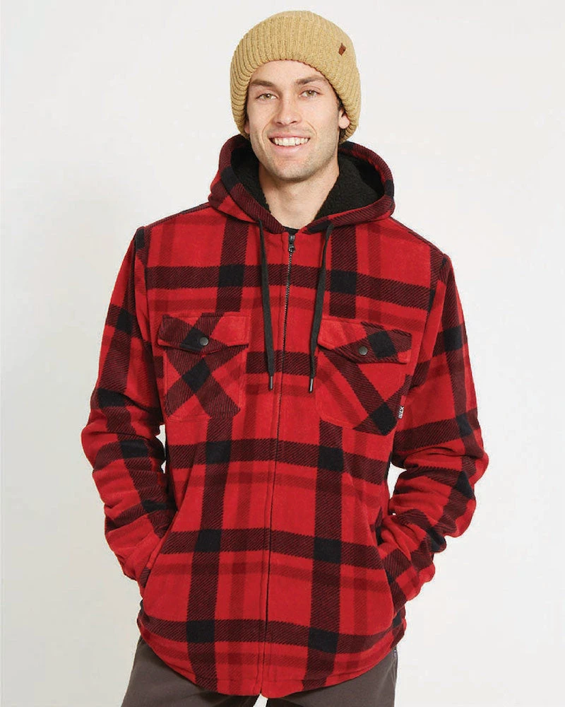 Woodsman Plaid Check Sherpa Hooded Jacket 12 Woodsman Plaid Check Sherpa Hooded Jacket - Image 10