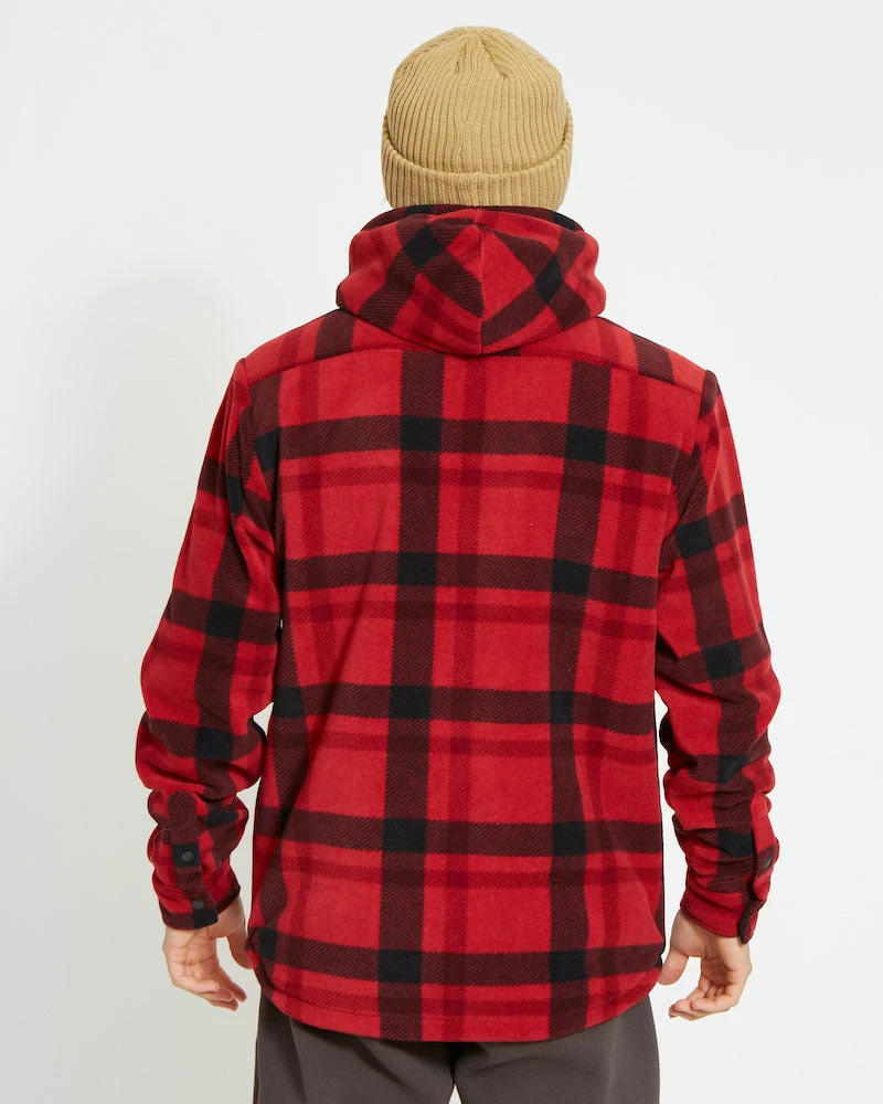 Woodsman Plaid Check Sherpa Hooded Jacket 14 Woodsman Plaid Check Sherpa Hooded Jacket - Image 12