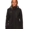 Kimberley Ladies Tri-Layer Rain Jacket 1 Kimberley Ladies Tri-Layer Rain Jacket -Ski Clothes Hub RL001 BLK 01