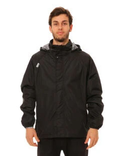 Stash II Unisex Adult Stashable Rain Jacket 38 Stash II Unisex Adult Stashable Rain Jacket -Ski Clothes Hub RU008 BLK 02