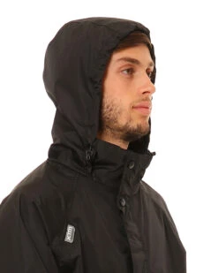 Stash II Unisex Adult Stashable Rain Jacket 40 Stash II Unisex Adult Stashable Rain Jacket -Ski Clothes Hub RU008 BLK 04