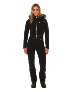 Cortina Ladies One Piece Ski Suit 17 Cortina Ladies One Piece Ski Suit -Ski Clothes Hub TL045 BLK 02