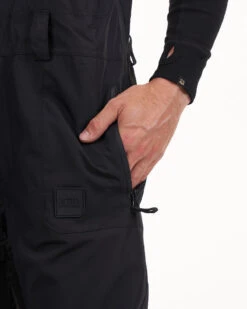 Fletcher Mens Bib Snow Ski Pant 22 Fletcher Mens Bib Snow Ski Pant -Ski Clothes Hub TM078 BLKMODEL5 150