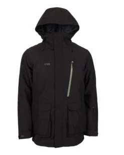 Maverick II Mens Snow Ski Jacket 35 Maverick II Mens Snow Ski Jacket -Ski Clothes Hub TM082 BLKFRONT2 150