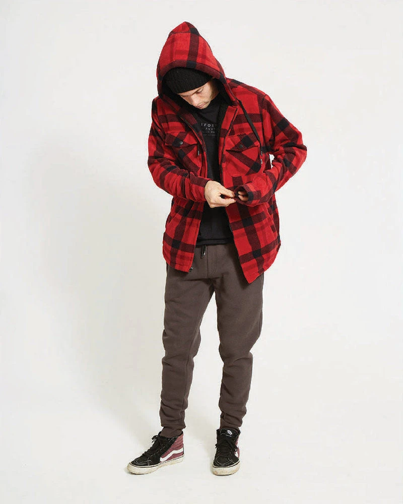 Woodsman Plaid Check Sherpa Hooded Jacket 16 Woodsman Plaid Check Sherpa Hooded Jacket - Image 14